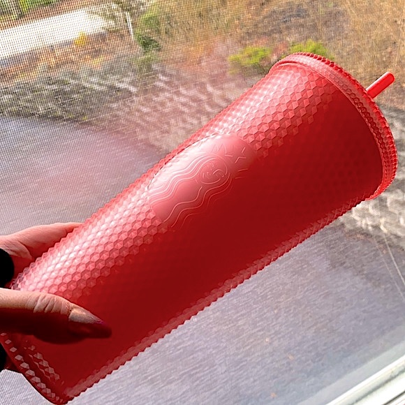 ☕️Starbuck’s☕️ Valentine’s💕2022 Pink Lemonade Jelly Gridded 24oz Venti Tumbler - Picture 2 of 16